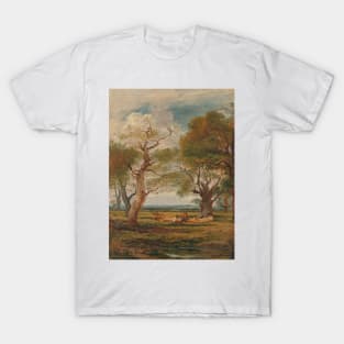 Landscape with Figures by John Linnell T-Shirt